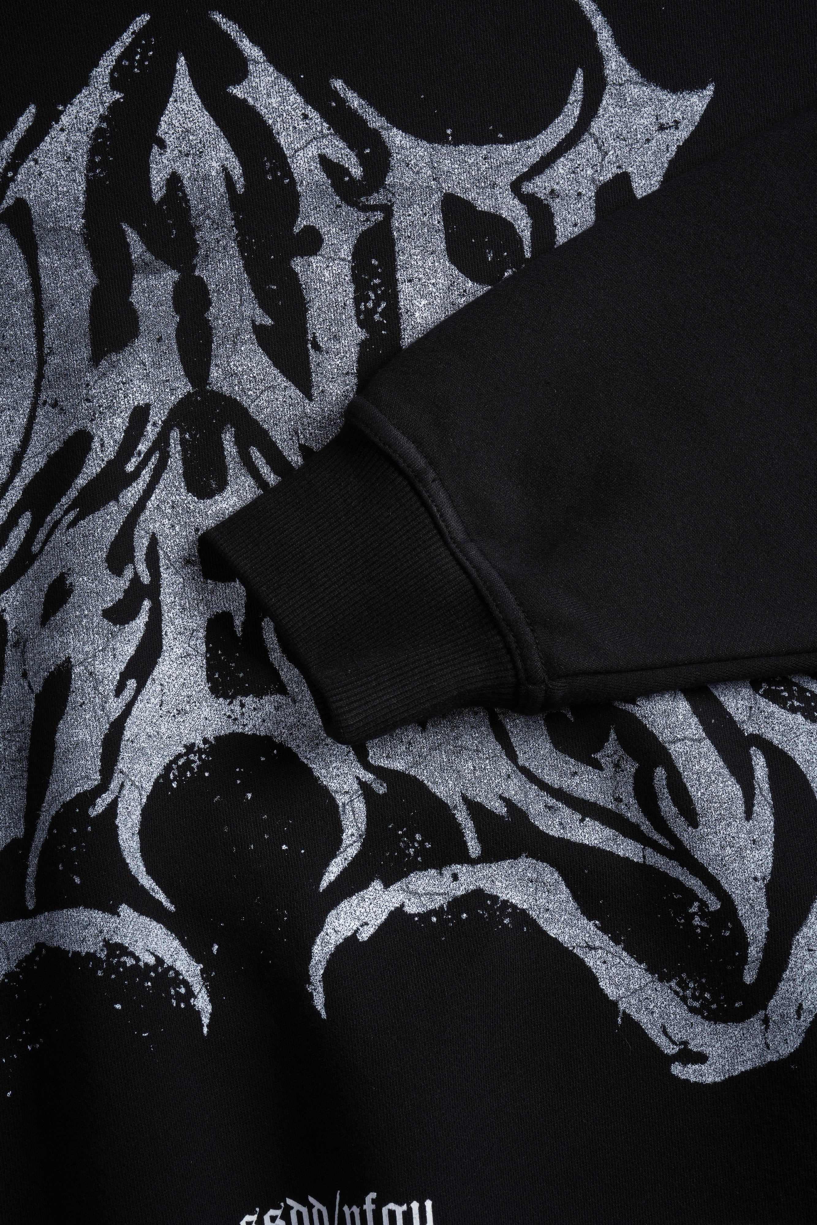 Metal WLVS "Pierce" Hoodie in Black