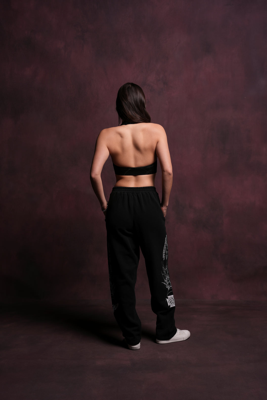 Webbed She Kumite Sweat Pants in Black