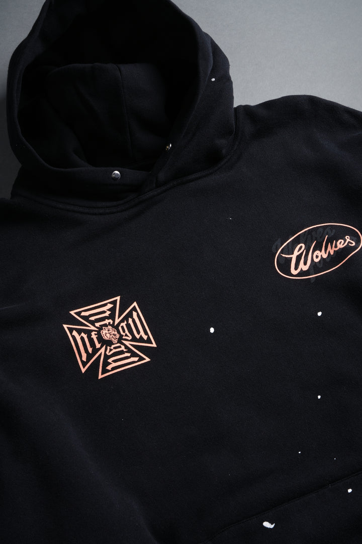 DSA FRVR "Pierce" Hoodie in Black Drift Wash