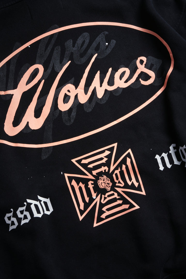 DSA FRVR "Pierce" Hoodie in Black Drift Wash