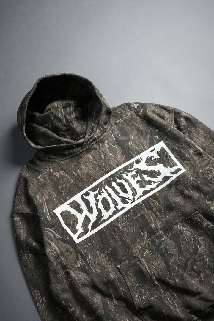 Midnight Wolves "Pierce" Hoodie in Vintage Norse Camo
