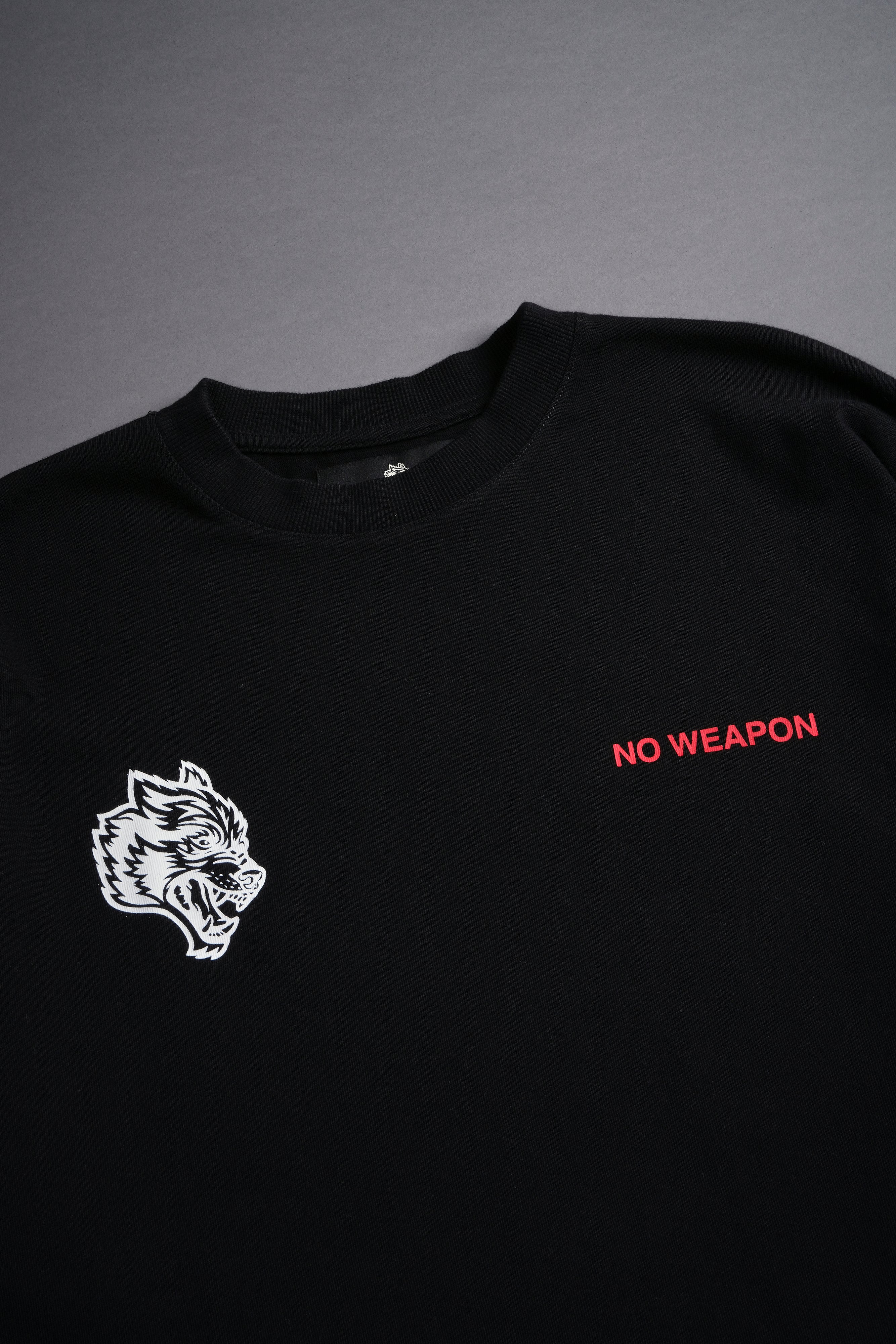 No Weapon Shall Prosper "Premium" Oversized Unisex Tee in Black