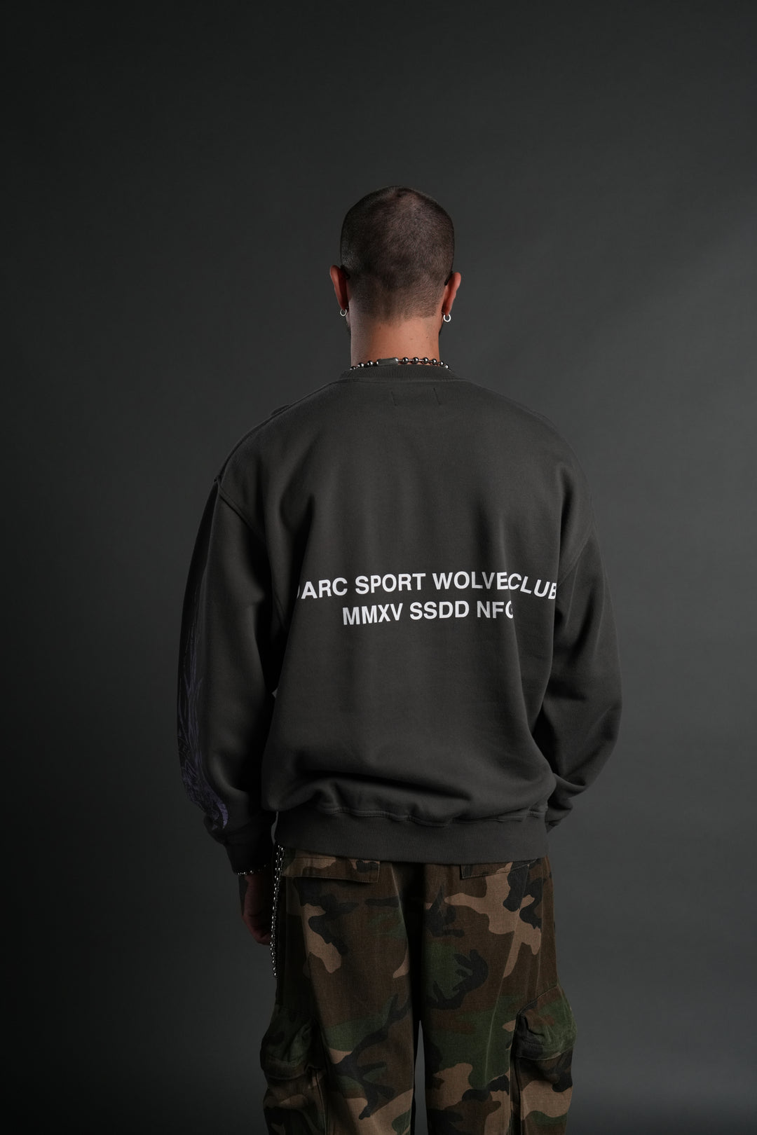 Finite Flame London Crewneck in Wolf Gray
