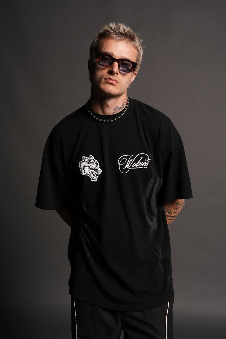 Destined Legacy Premium Oversized Tee in Black