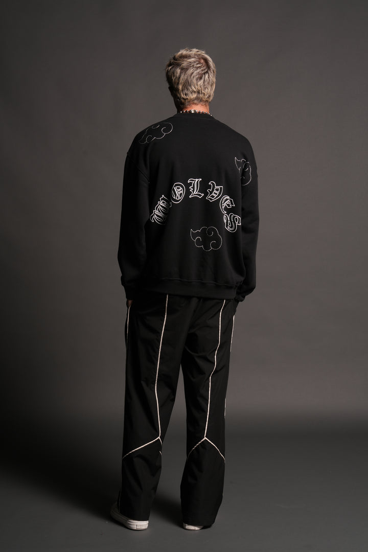 Darc Clouds London Crewneck in Black