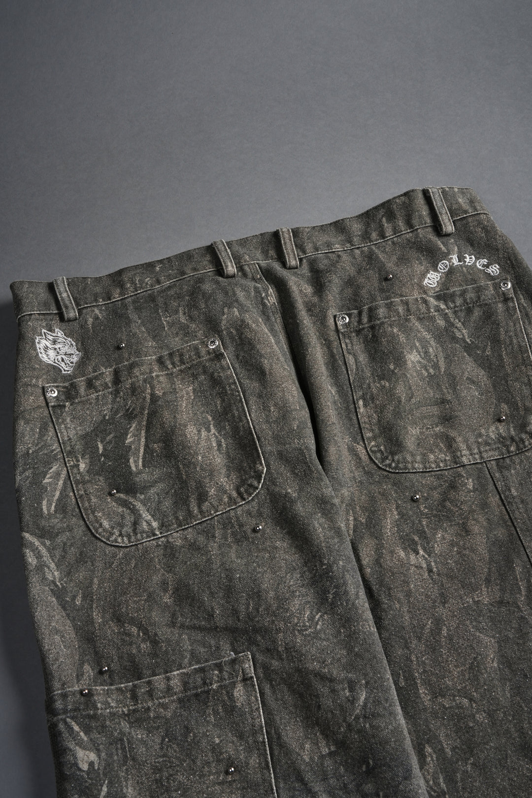 Studded Wolves Chopper Hoffa V2 Pants in Vintage Norse Camo