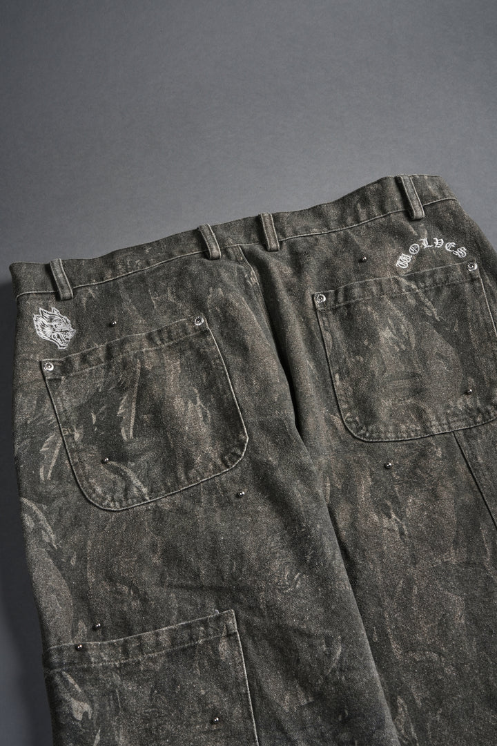 Studded Wolves Chopper Hoffa V2 Pants in Vintage Norse Camo