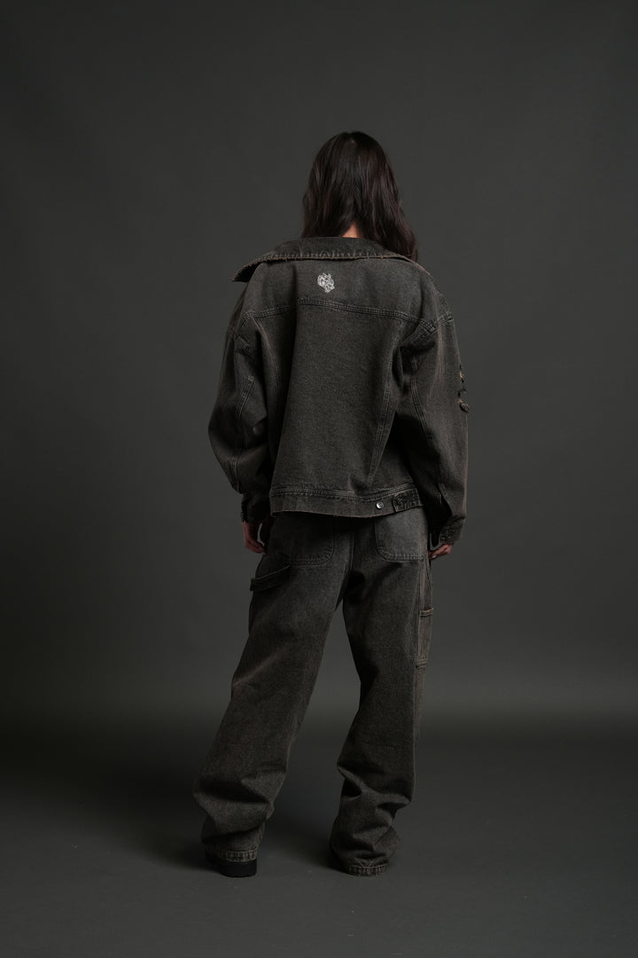 Darc Sport Wolves Jax Denim Jacket in Mojave Brown