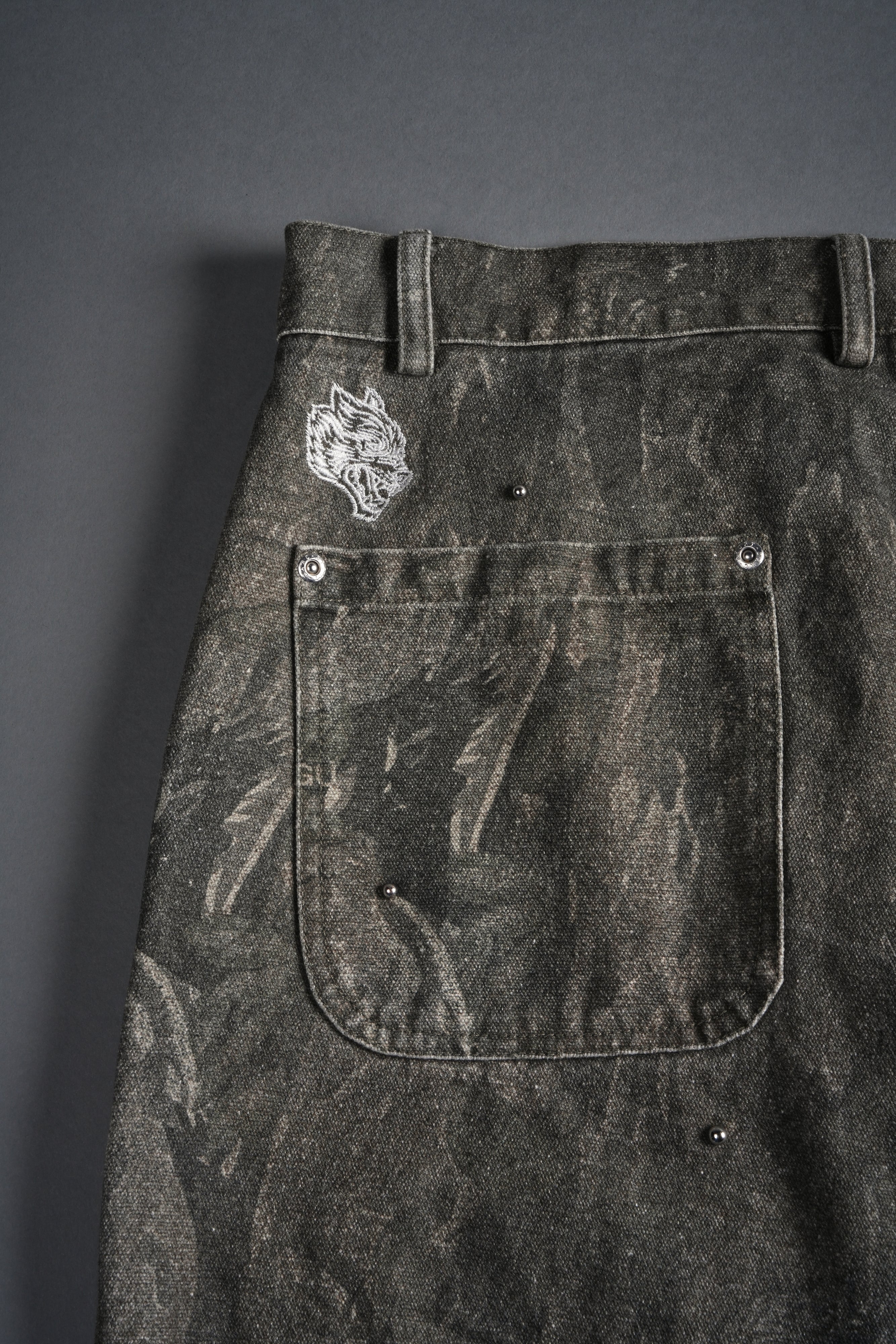 Studded Wolves Chopper Hoffa V2 Pants in Vintage Norse Camo