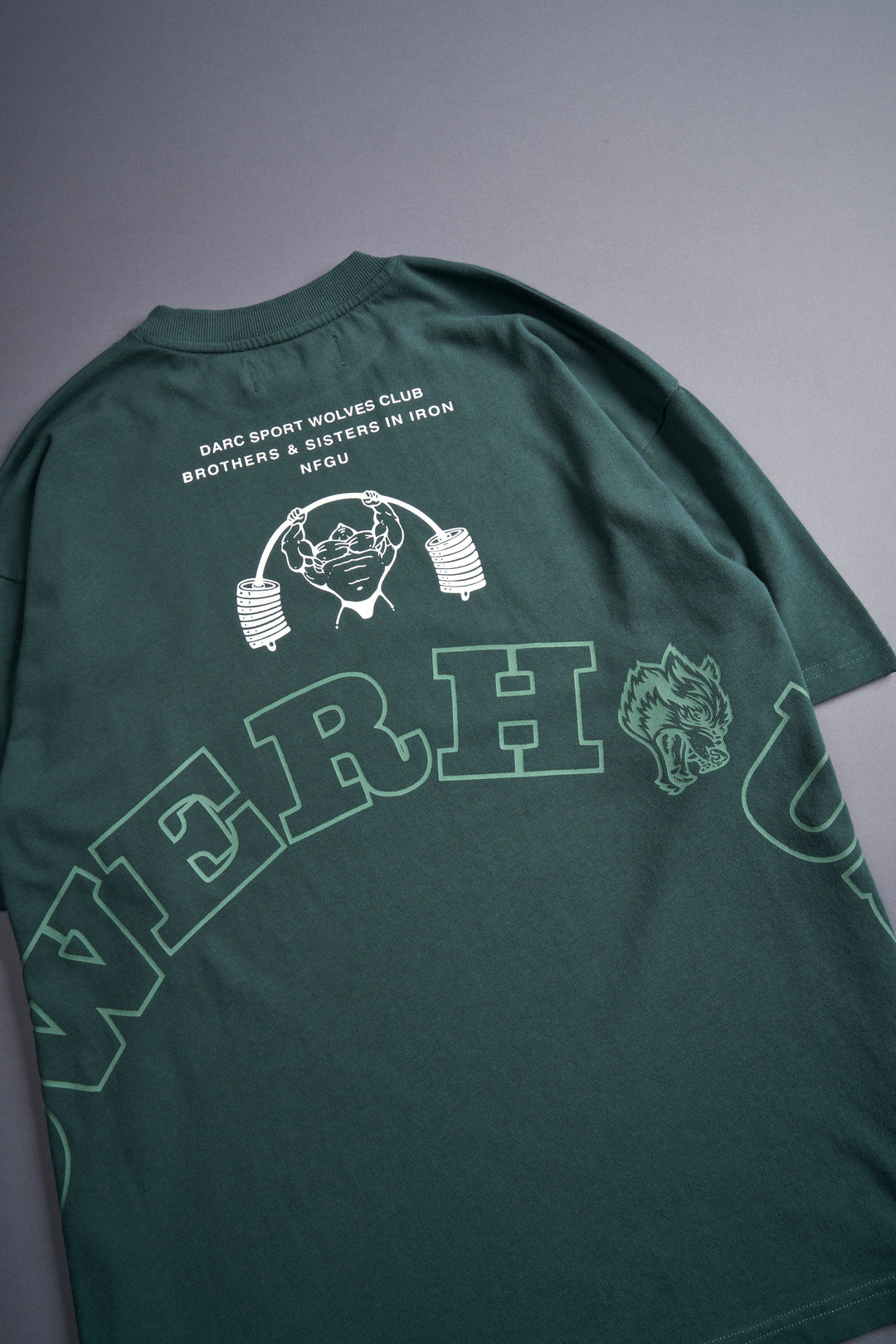 Powerhouse Forever "Premium" Oversized Tee in Norse Green