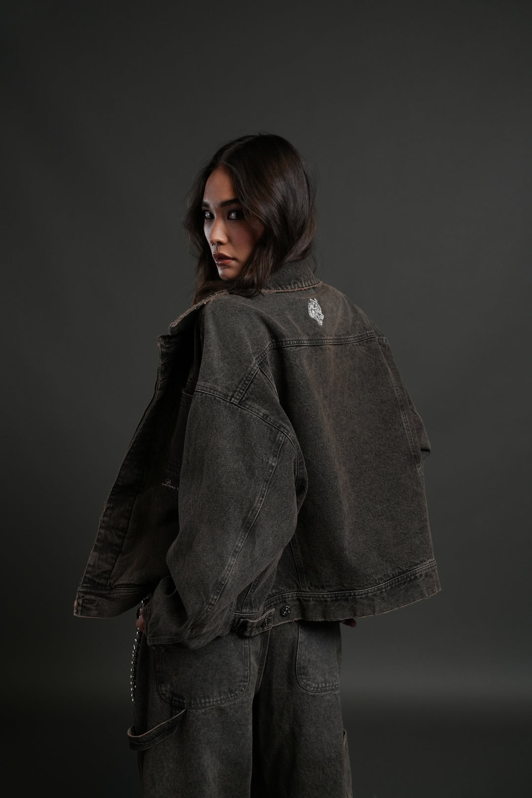 Darc Sport Wolves Jax Denim Jacket in Mojave Brown