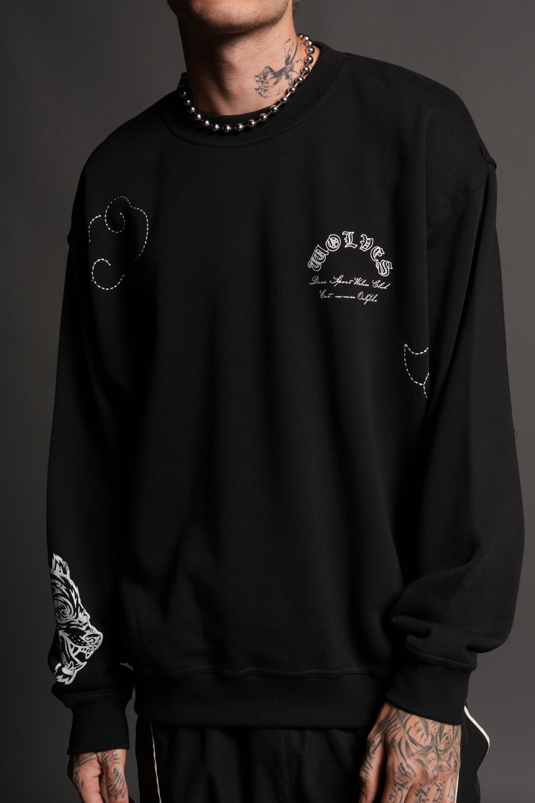 Darc Clouds London Crewneck in Black