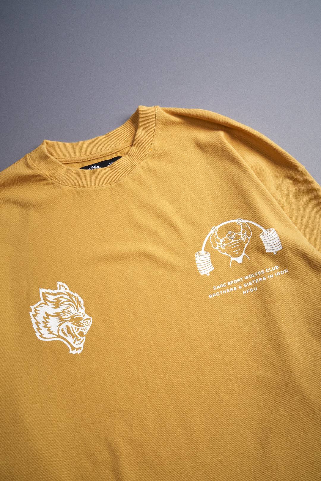 Powerhouse Forever "Premium" Oversized Tee in Golden Yellow