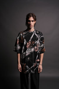 Respect The Wolves "Premium" Oversized Tee in Darc Woodland Camo