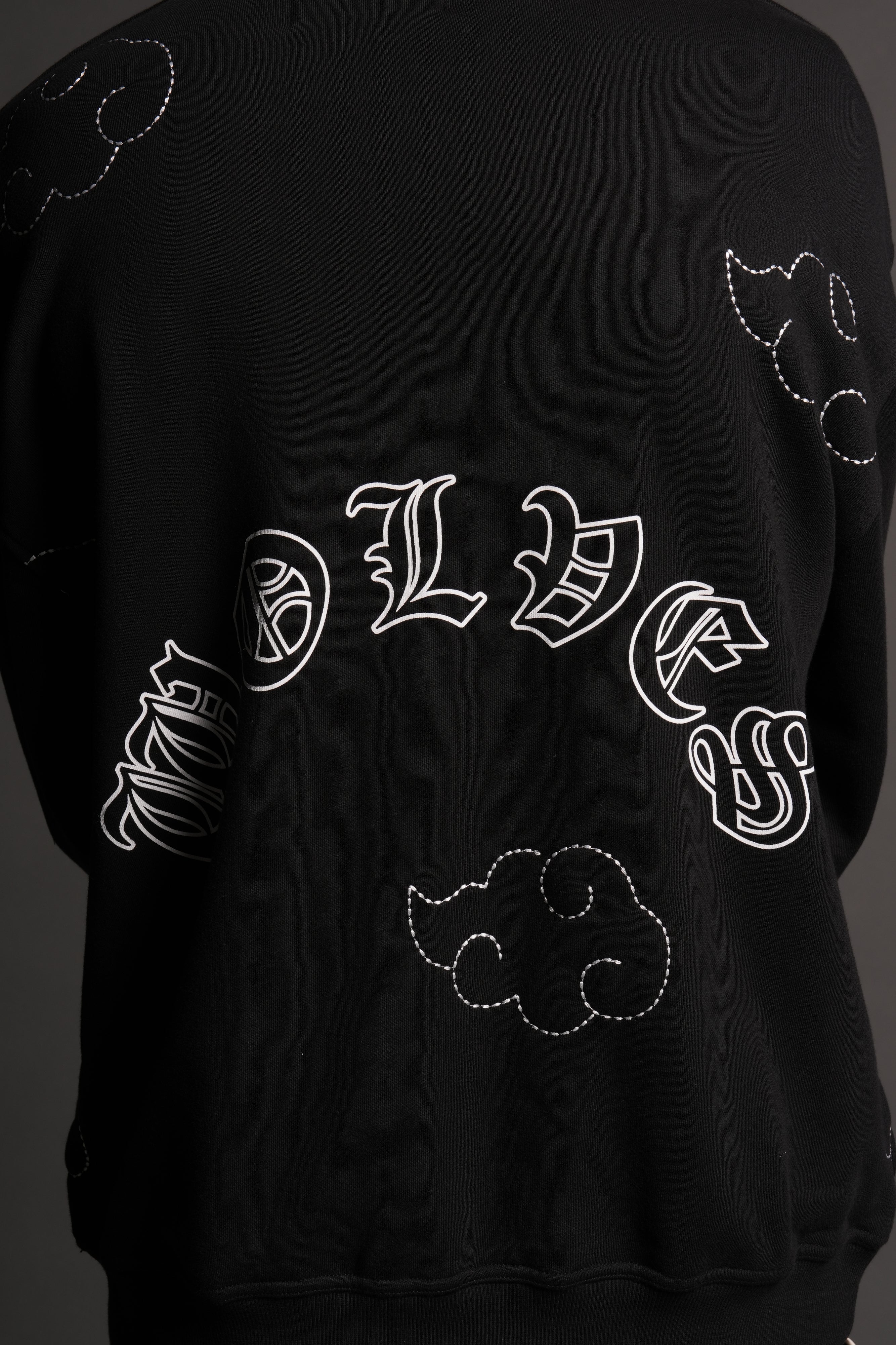 Darc Clouds London Crewneck in Black