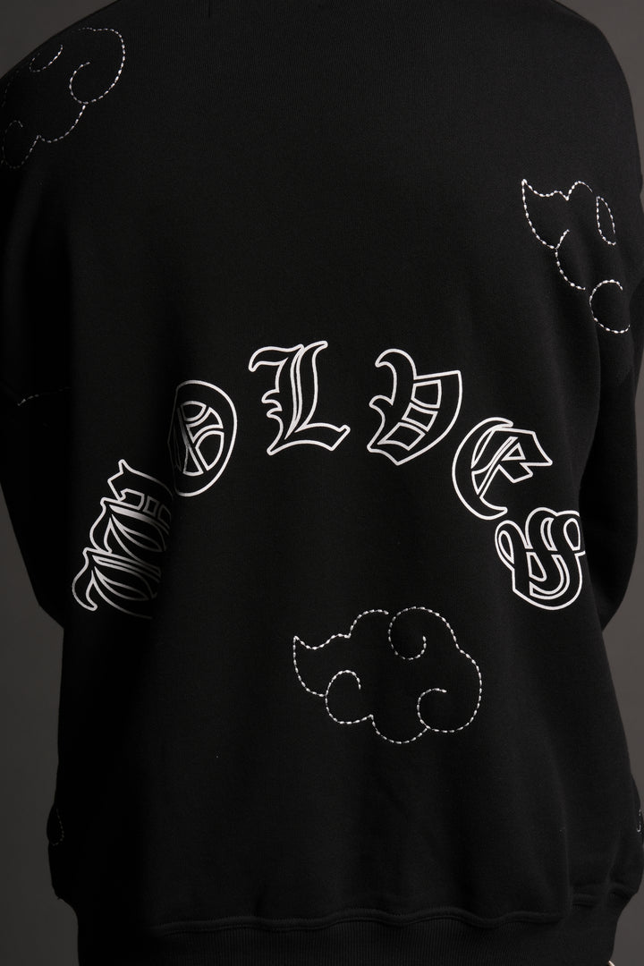 Darc Clouds London Crewneck in Black