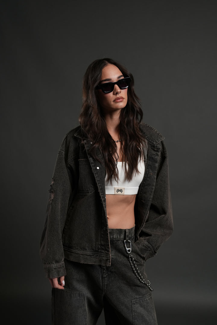 Darc Sport Wolves Jax Denim Jacket in Mojave Brown