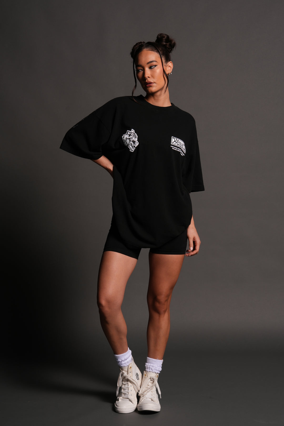 Killer Bee Premium Oversized Tee in Black