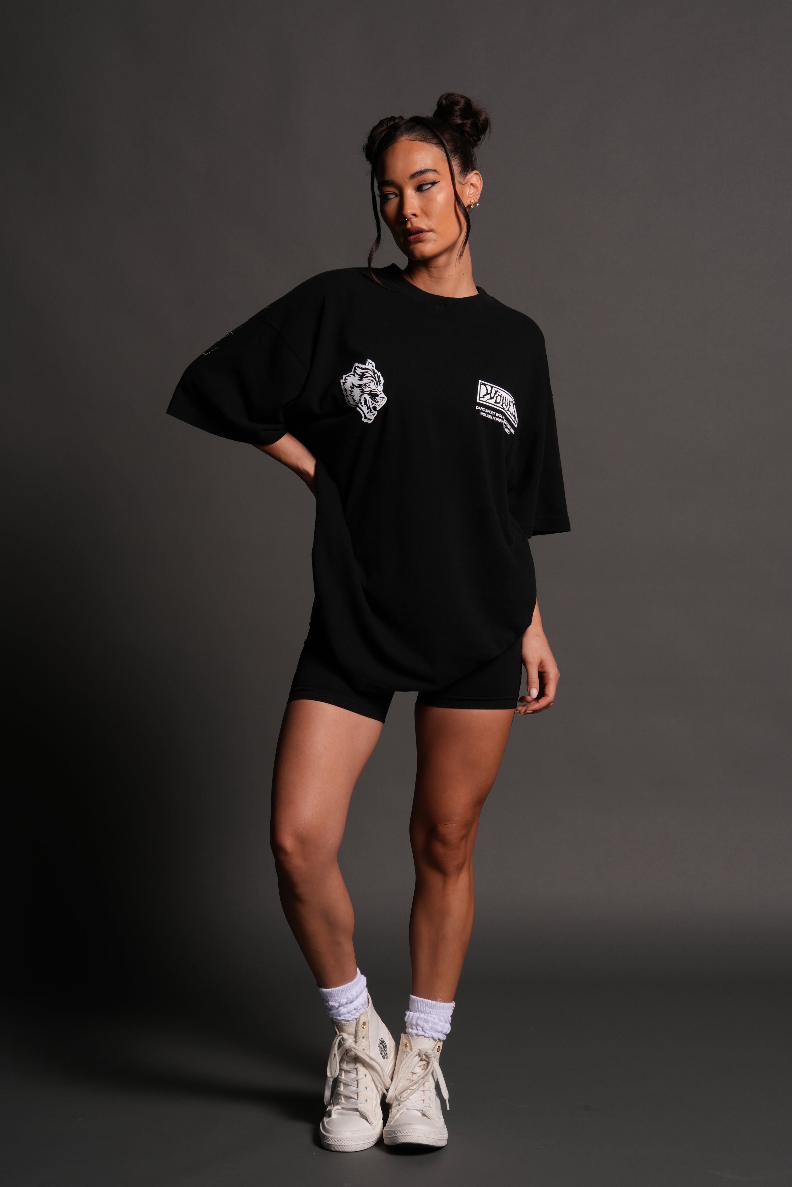 Killer Bee Premium Oversized Tee in Black