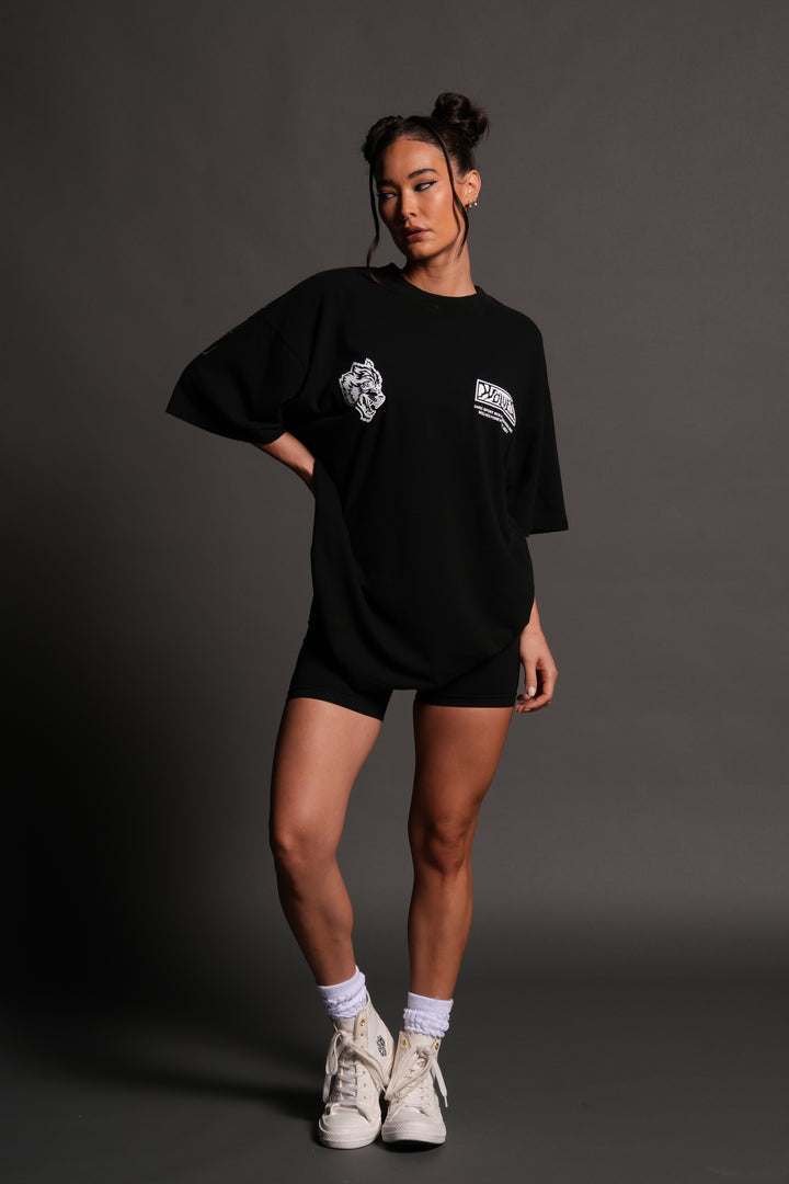 Killer Bee Premium Oversized Tee in Black