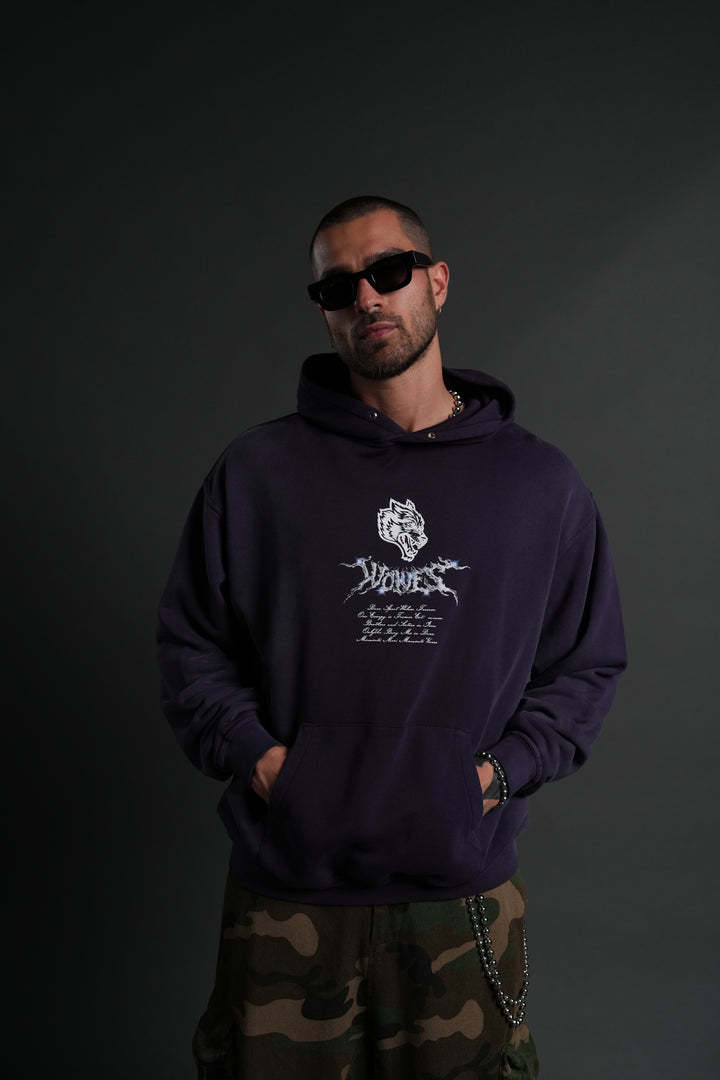 Iron Moth "Pierce" Hoodie in Phantom Purple Inverted Sun Fade