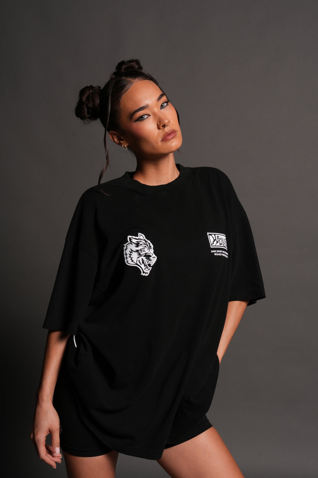 Killer Bee Premium Oversized Tee in Black