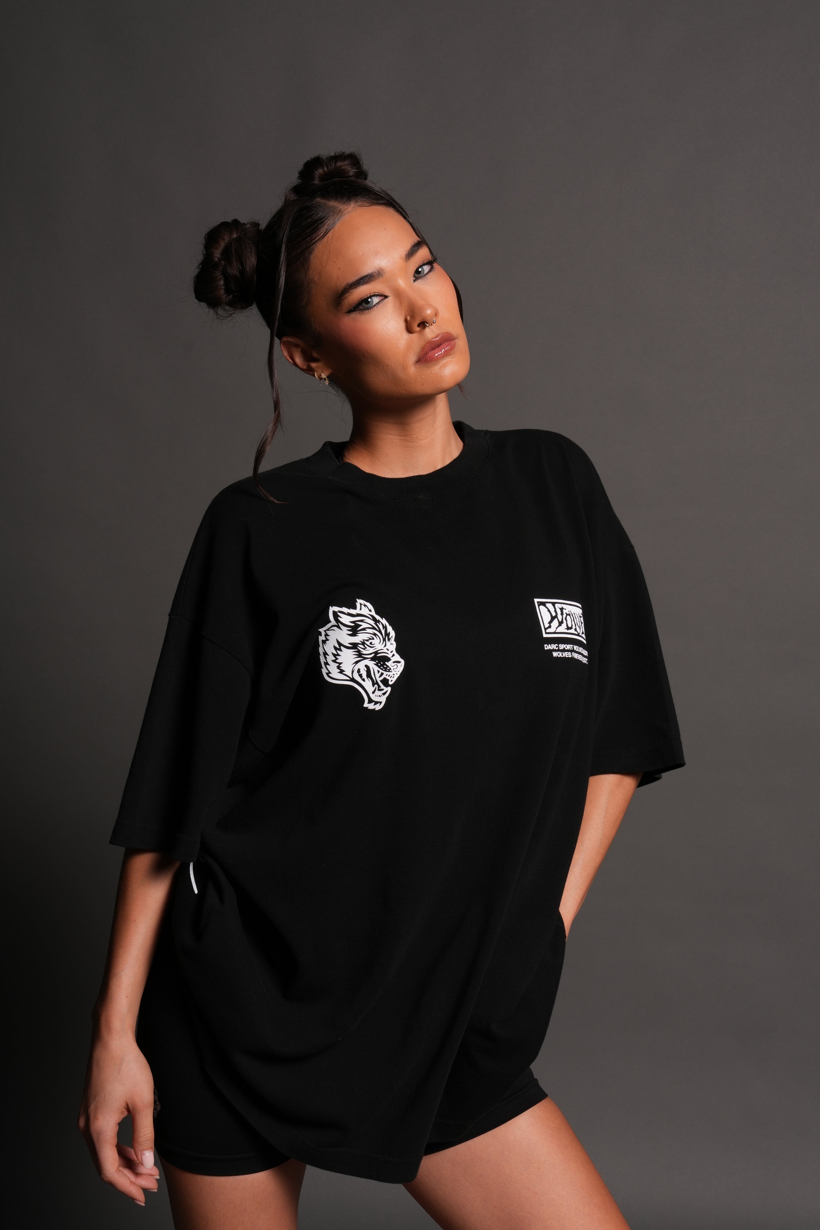 Killer Bee Premium Oversized Tee in Black