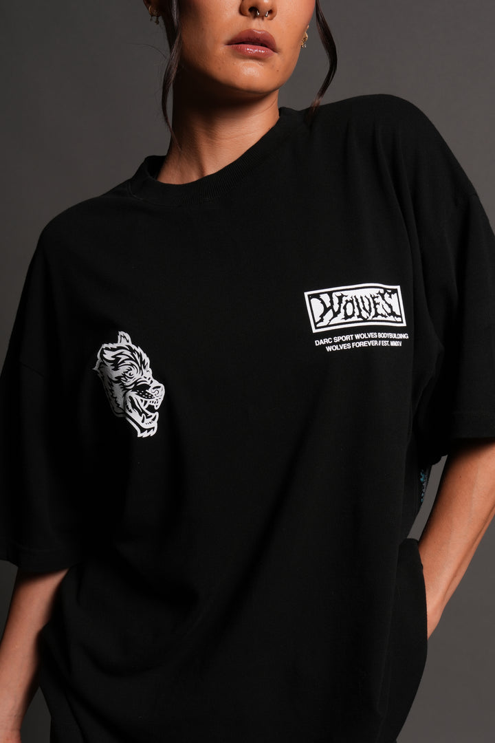 Killer Bee Premium Oversized Tee in Black