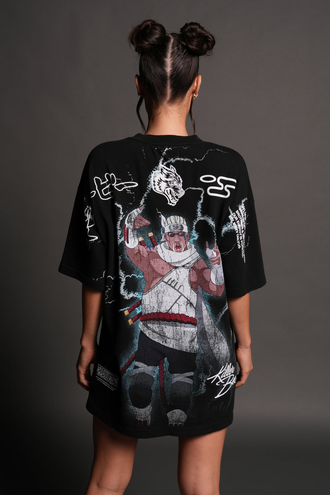 Killer Bee Premium Oversized Tee in Black