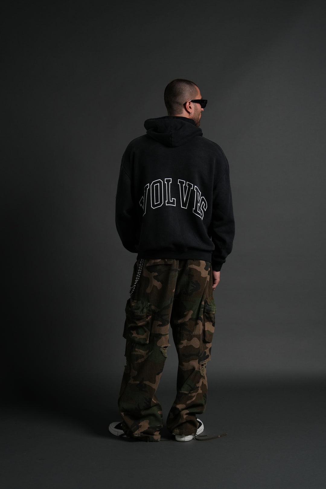 Eye of the Beast "Pierce" Hoodie in Black Drift Wash