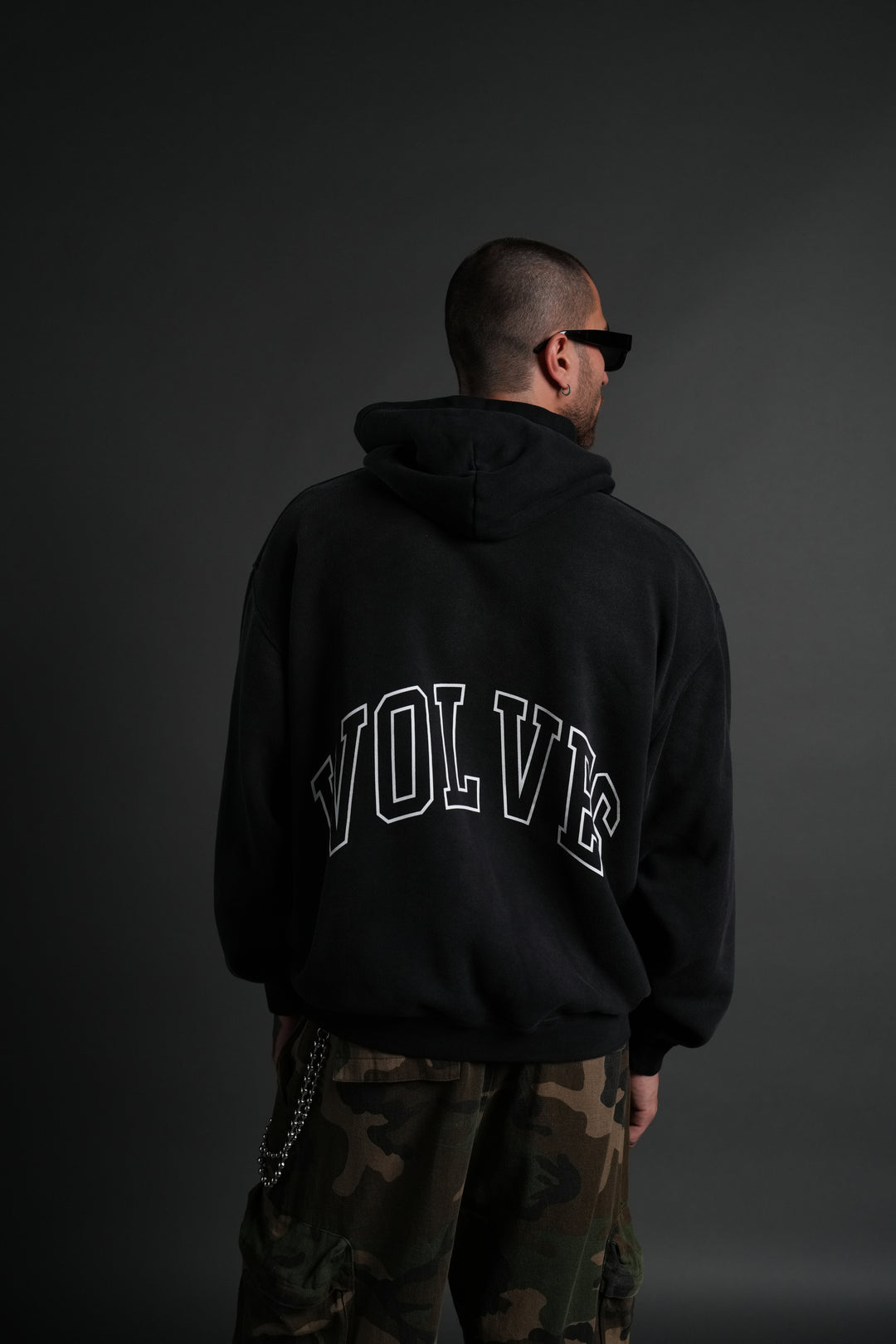 Eye of the Beast "Pierce" Hoodie in Black Drift Wash