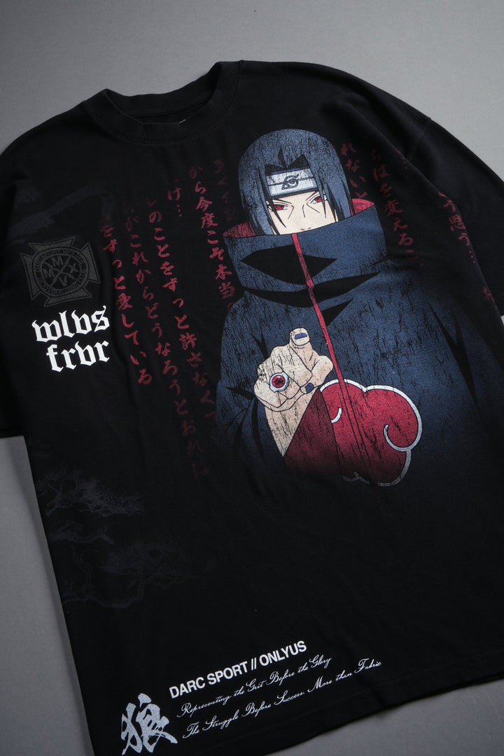 Akatsuki Itachi "Side-By-Side" Series Premium Tee in Black
