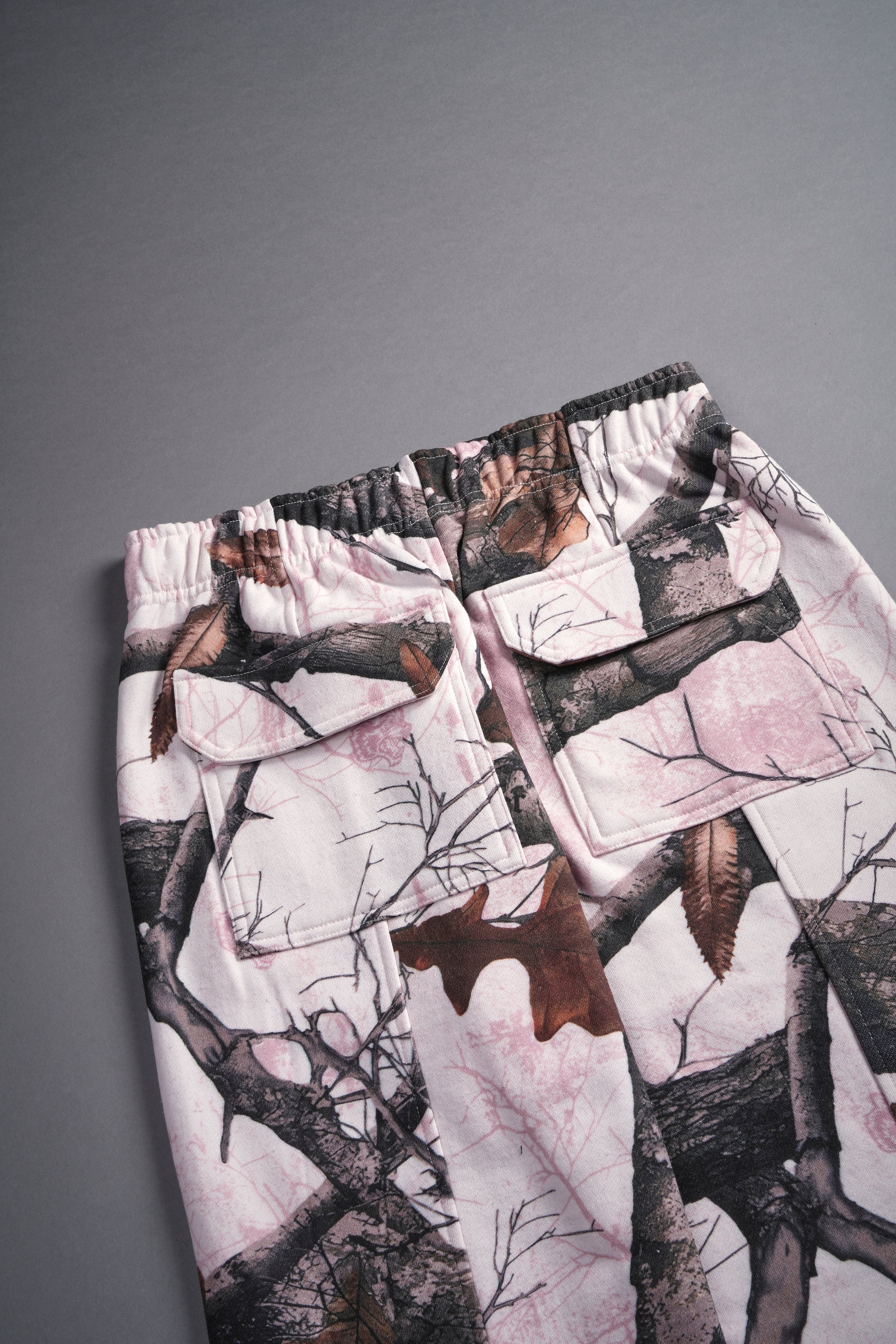 Dual She Wrath Sweats in Brown/Light Mauve Woodland Camo