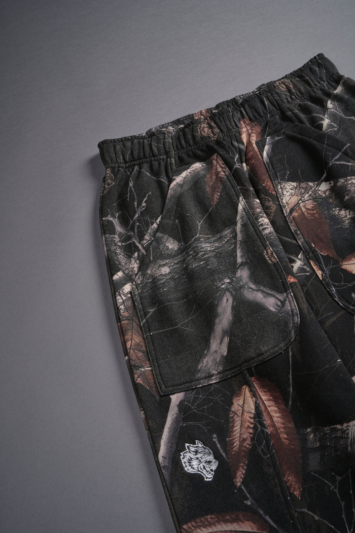 Dual She Wrath Sweats in Darc Brown Woodland Camo