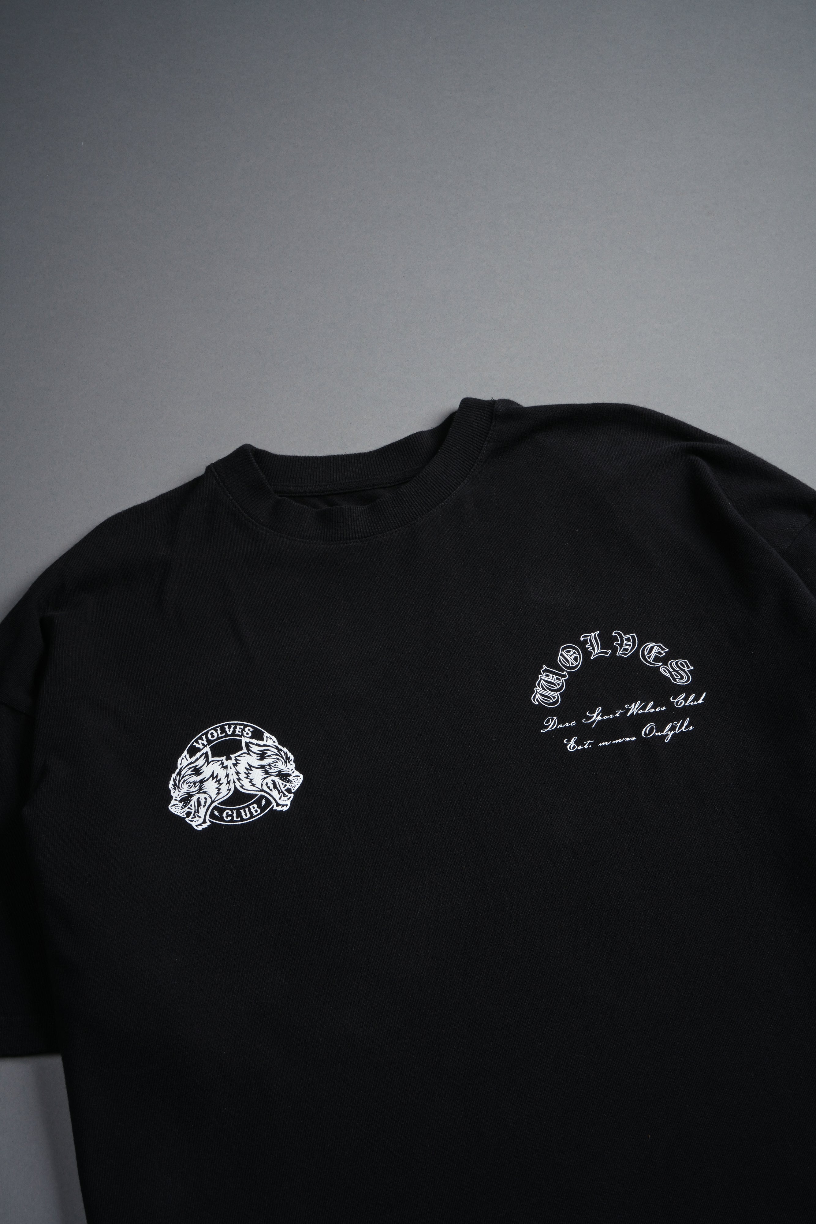 No Pain No Gain Premium Oversized Tee in Black