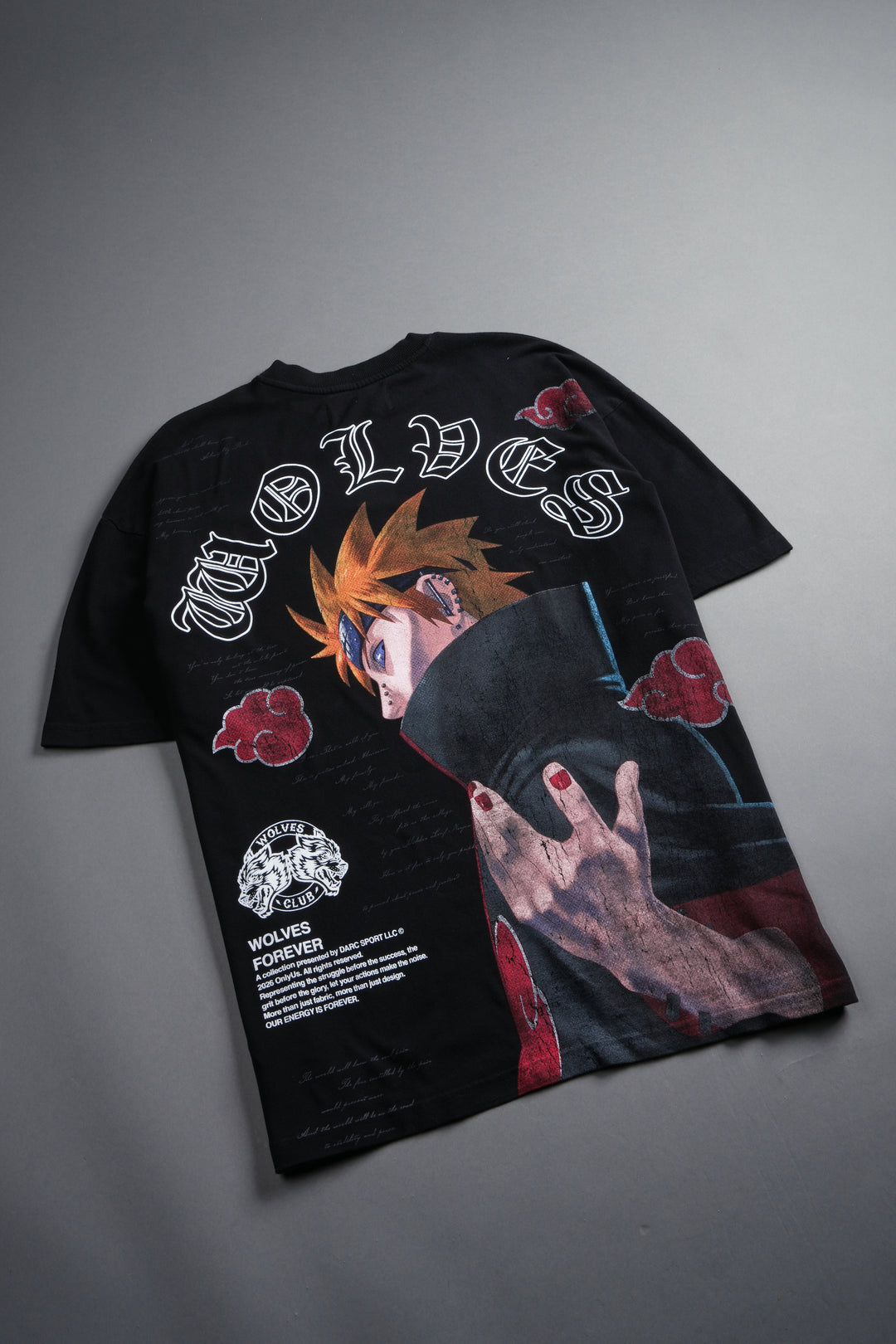 No Pain No Gain Premium Oversized Tee in Black