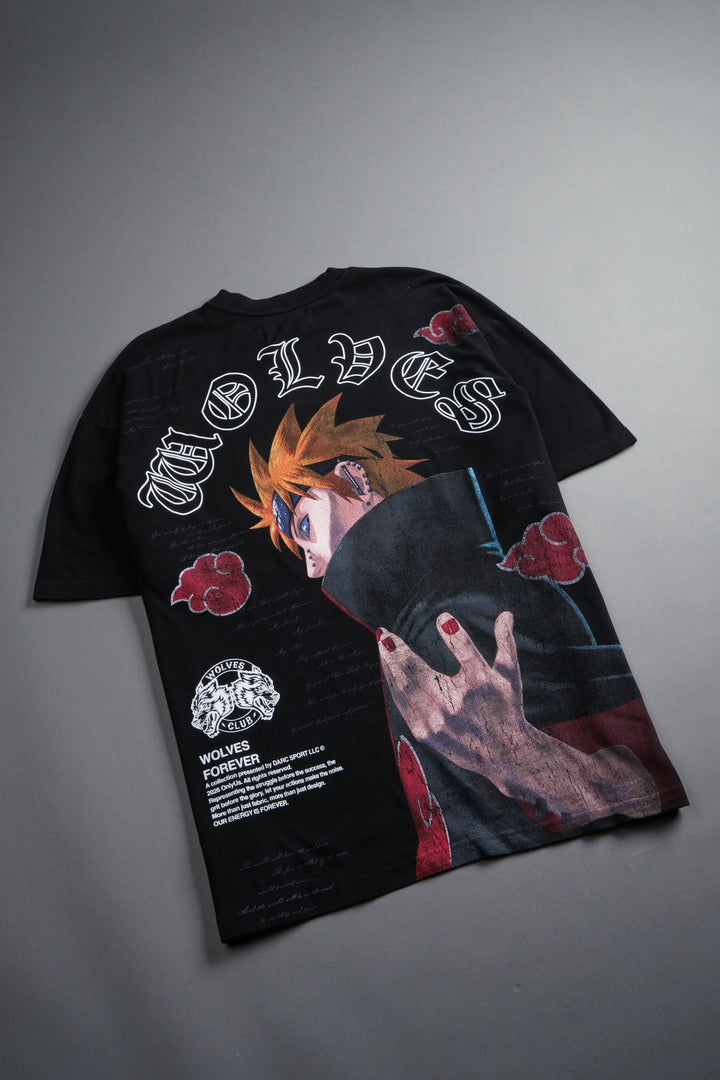 No Pain No Gain Premium Oversized Tee in Black