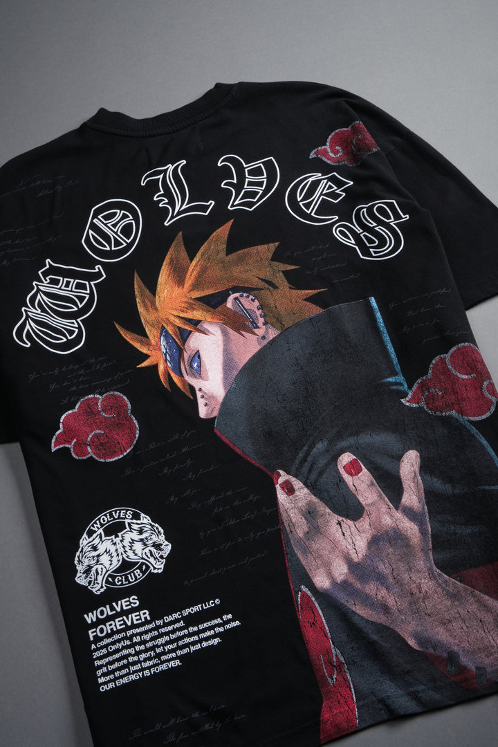 No Pain No Gain Premium Oversized Tee in Black