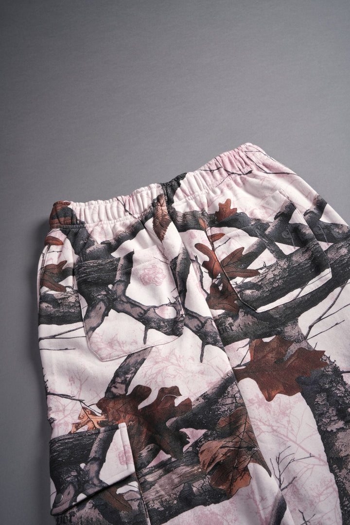 Darc Sport Wolves Durst Cargo Sweats in Brown/Light Mauve Woodland Camo