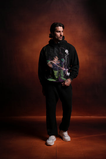 Broly "Side-By-Side" Pierce Hoodie in Black