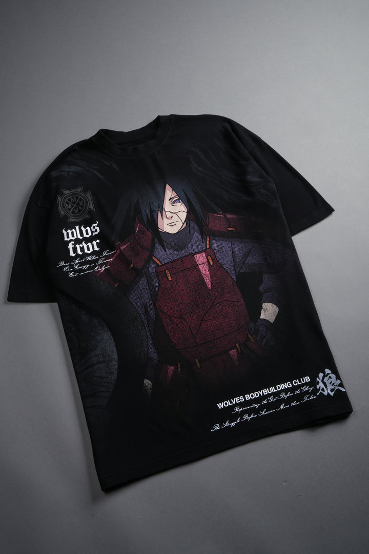 Uchiha Madara  "Side-By-Side" Series Premium Tee in Black