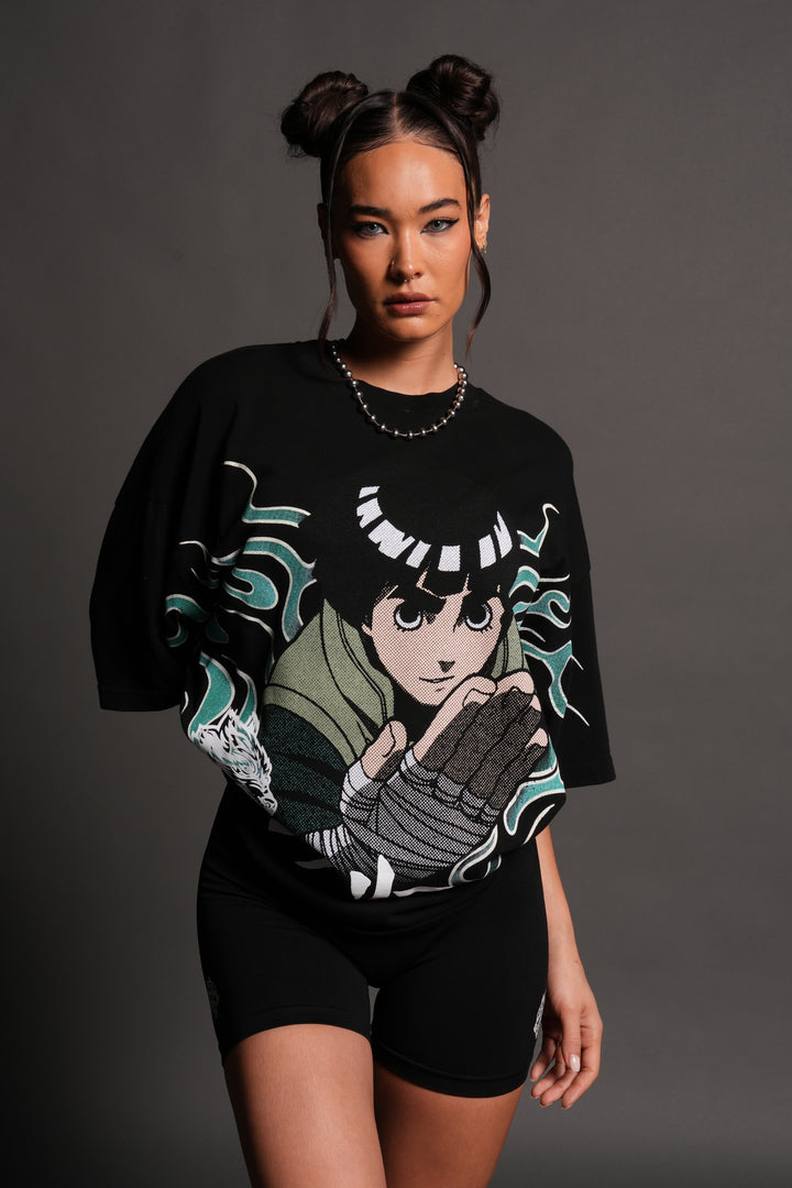 Rock "Premium" Oversized Tee in Black