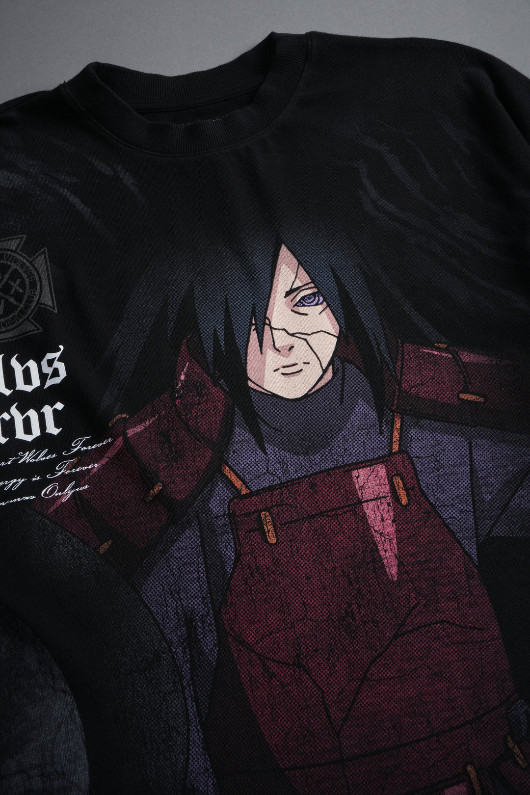 Uchiha Madara  "Side-By-Side" Series Premium Tee in Black