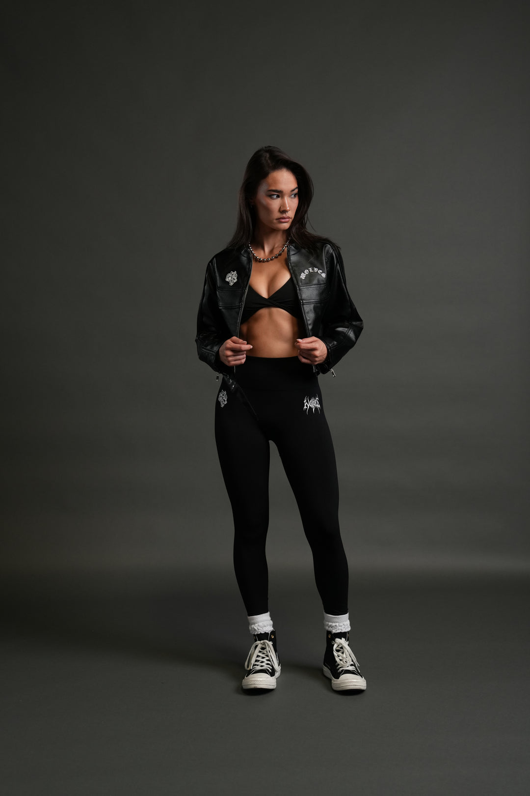Wolf Chopper Finite Code Letty She Moto Jacket in Black