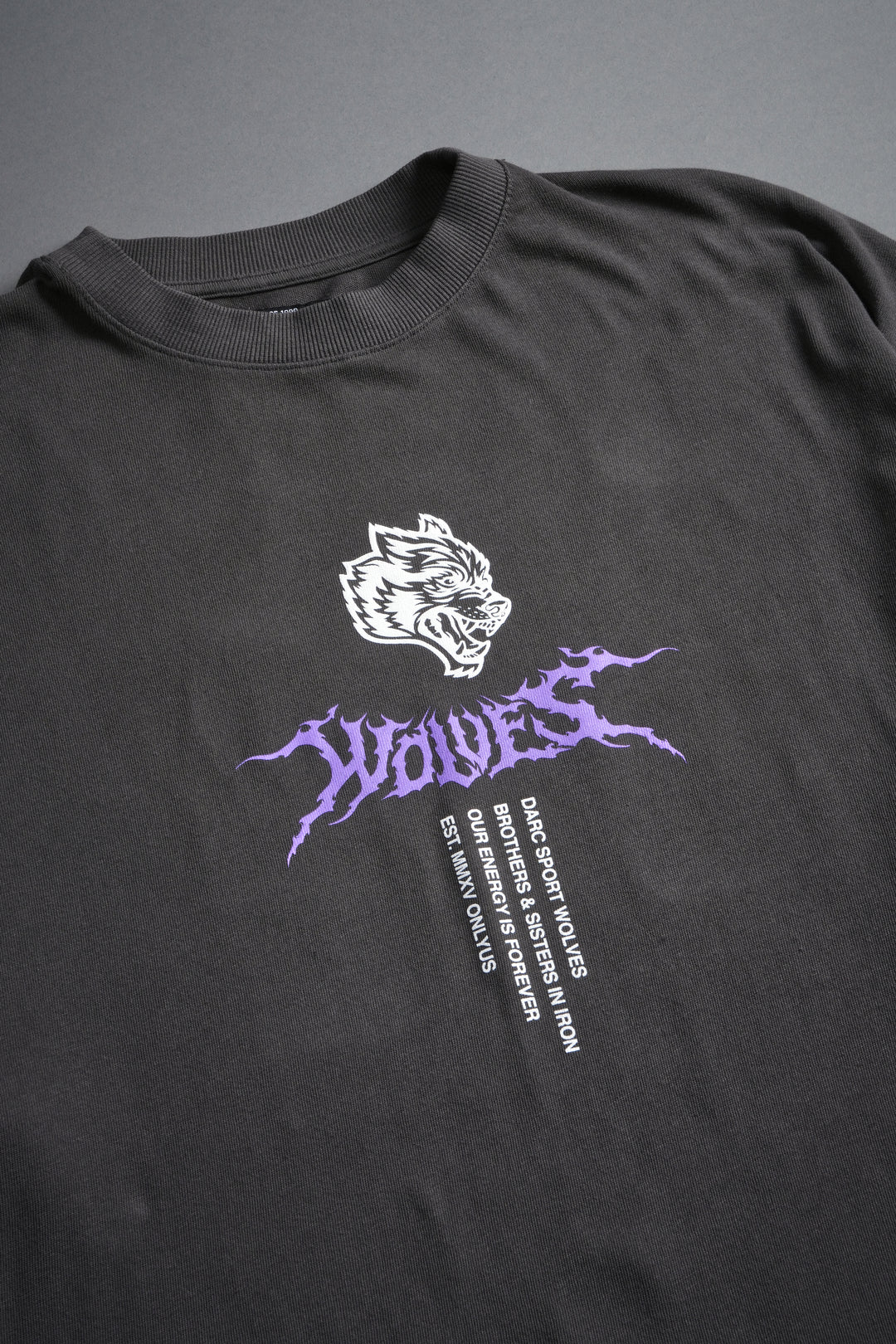 Live Forever Premium Oversized Tee in Wolf Gray