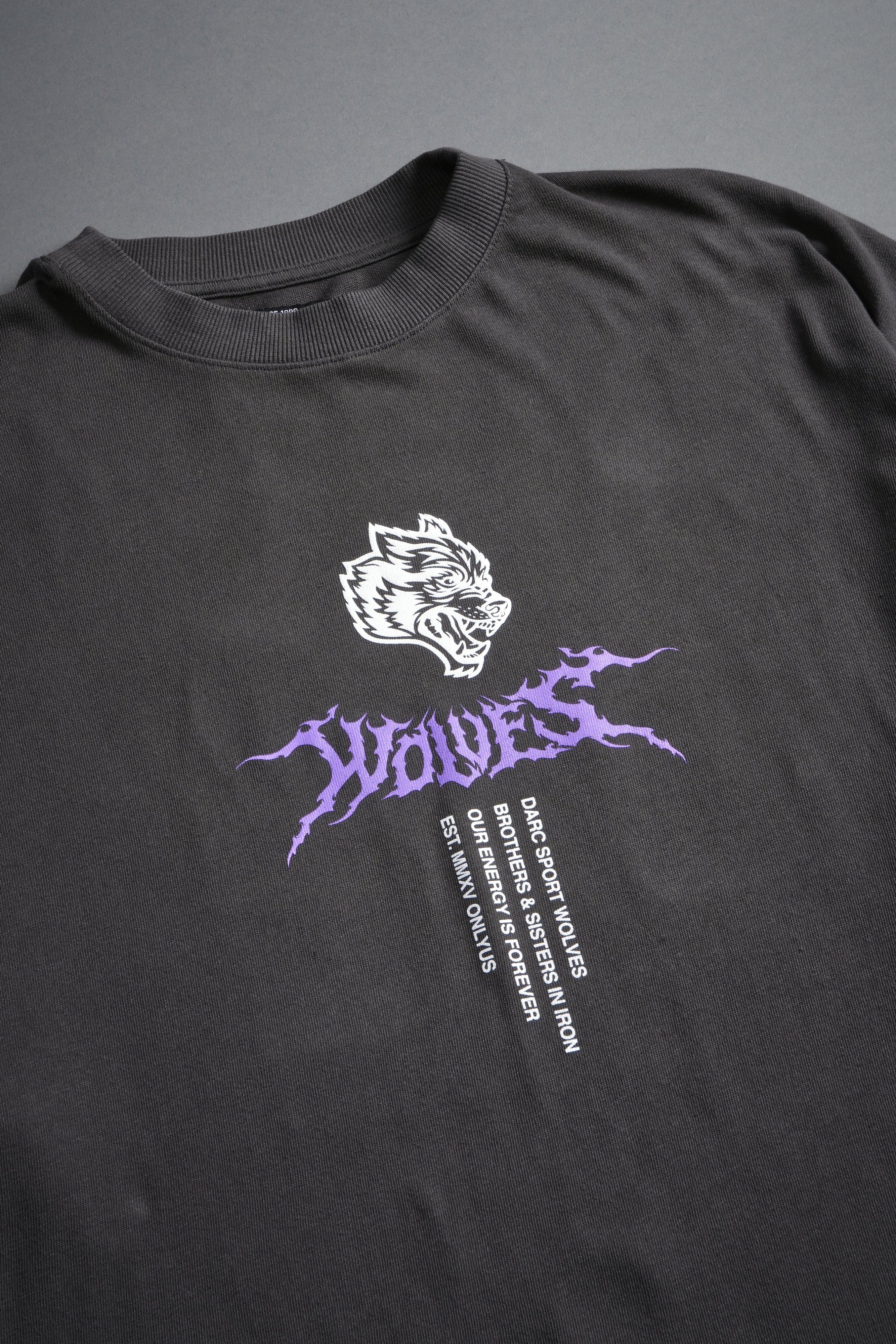 Live Forever Premium Oversized Tee in Wolf Gray