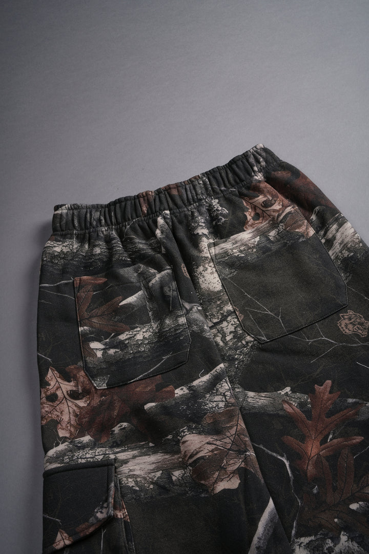 Darc Sport Wolves Durst Cargo Sweats in Darc Brown Woodland Camo