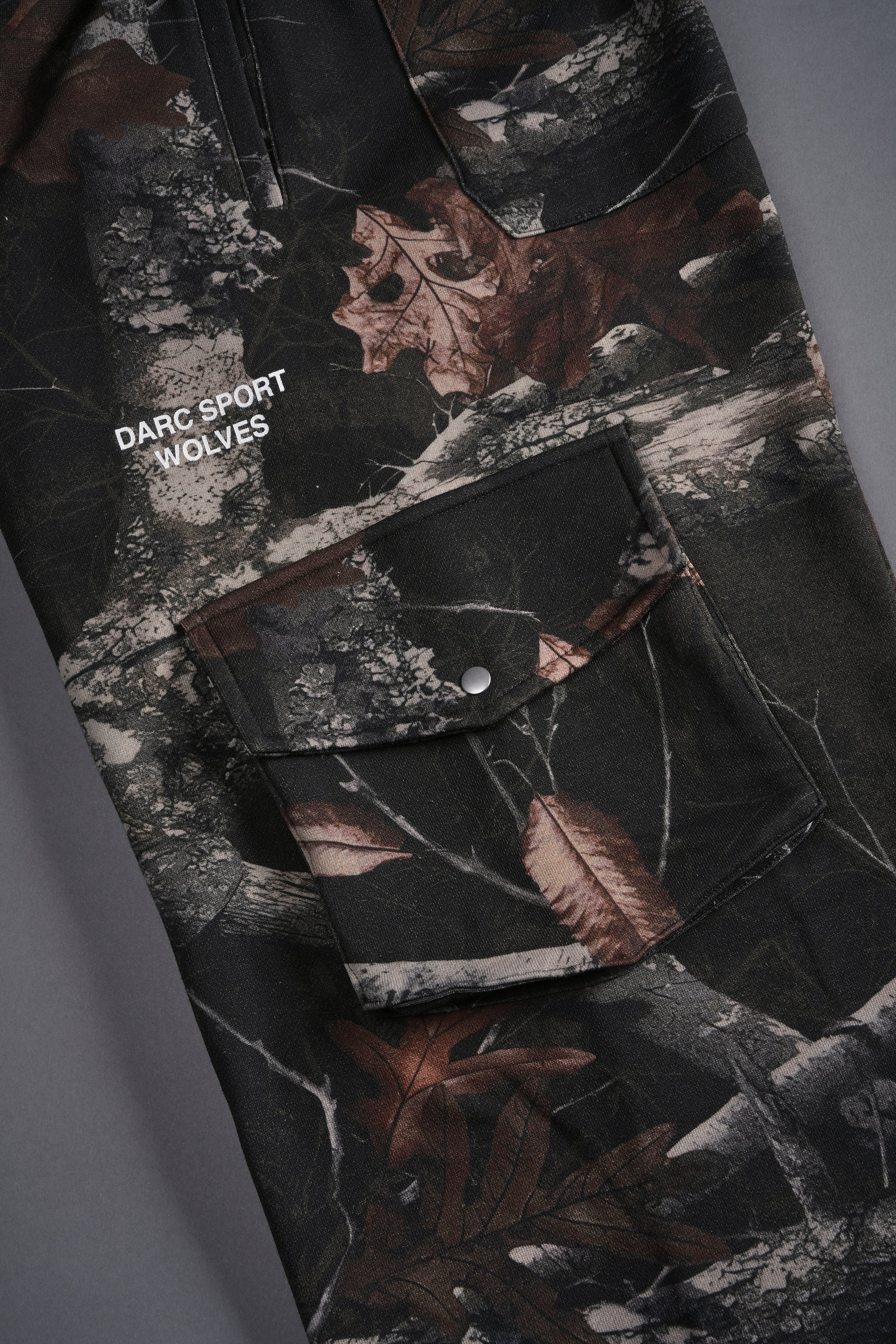 Darc Sport Wolves Durst Cargo Sweats in Darc Brown Woodland Camo