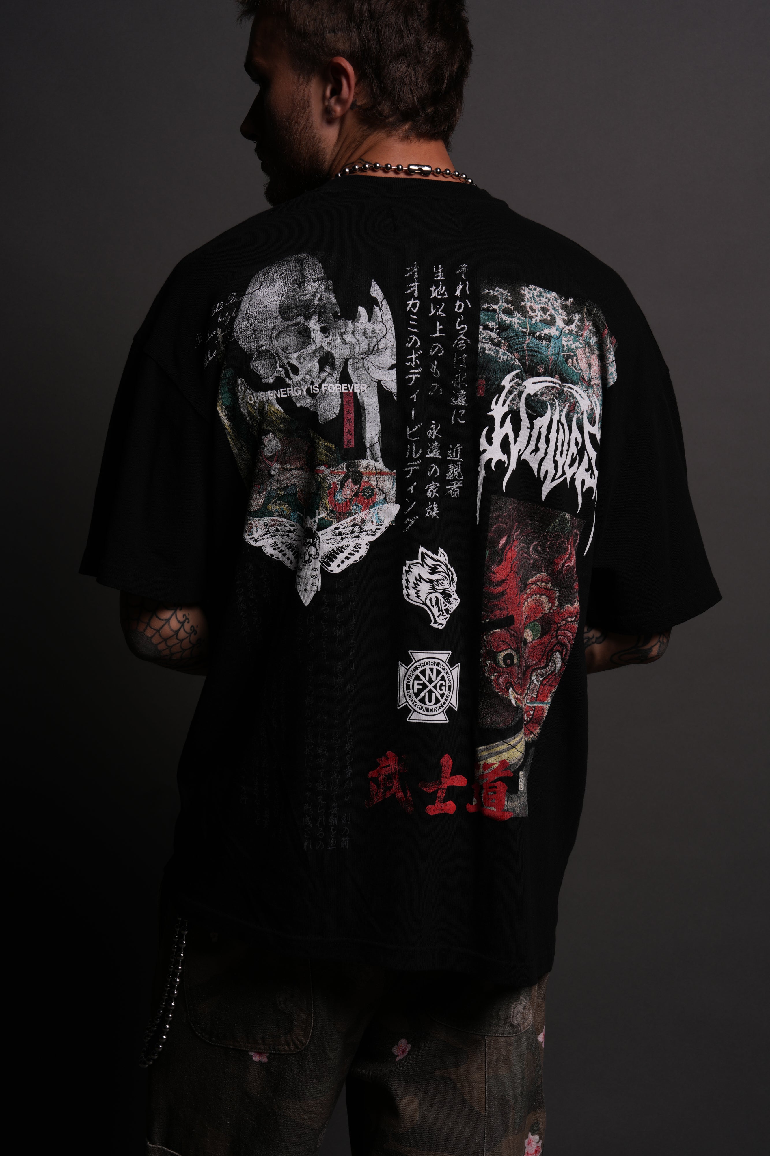 Ukiyo-e "Premium" Tee in Black