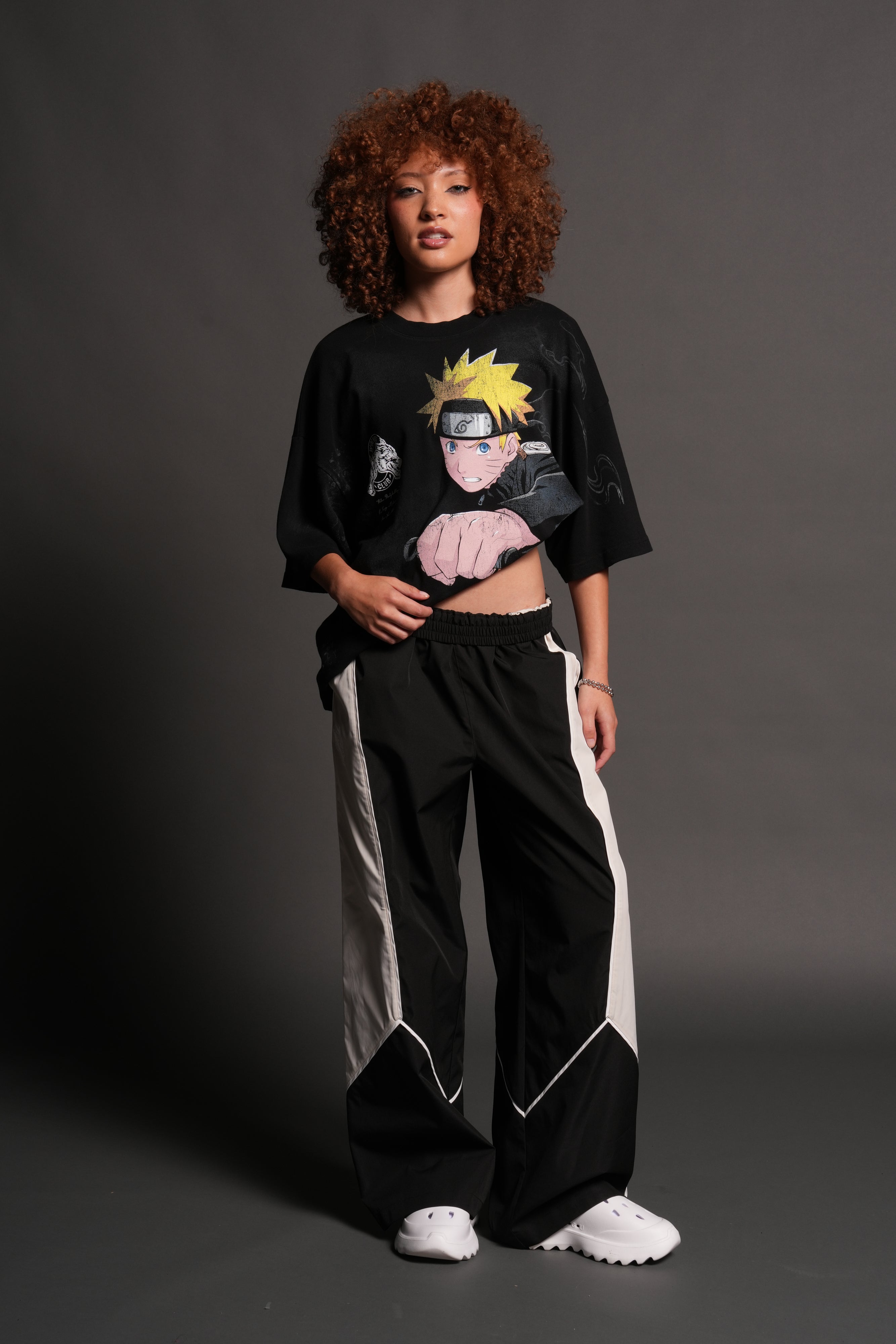 Uzumaki Naruto "Side-By-Side" Series Premium Tee in Black